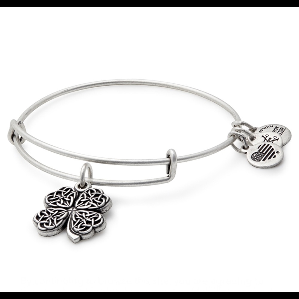 Alex and Ani four leave clover bangle